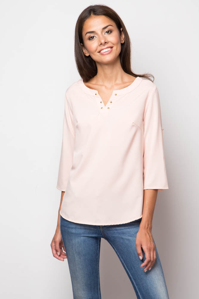 Фото товара 8576, блузка с v-образным вырезом